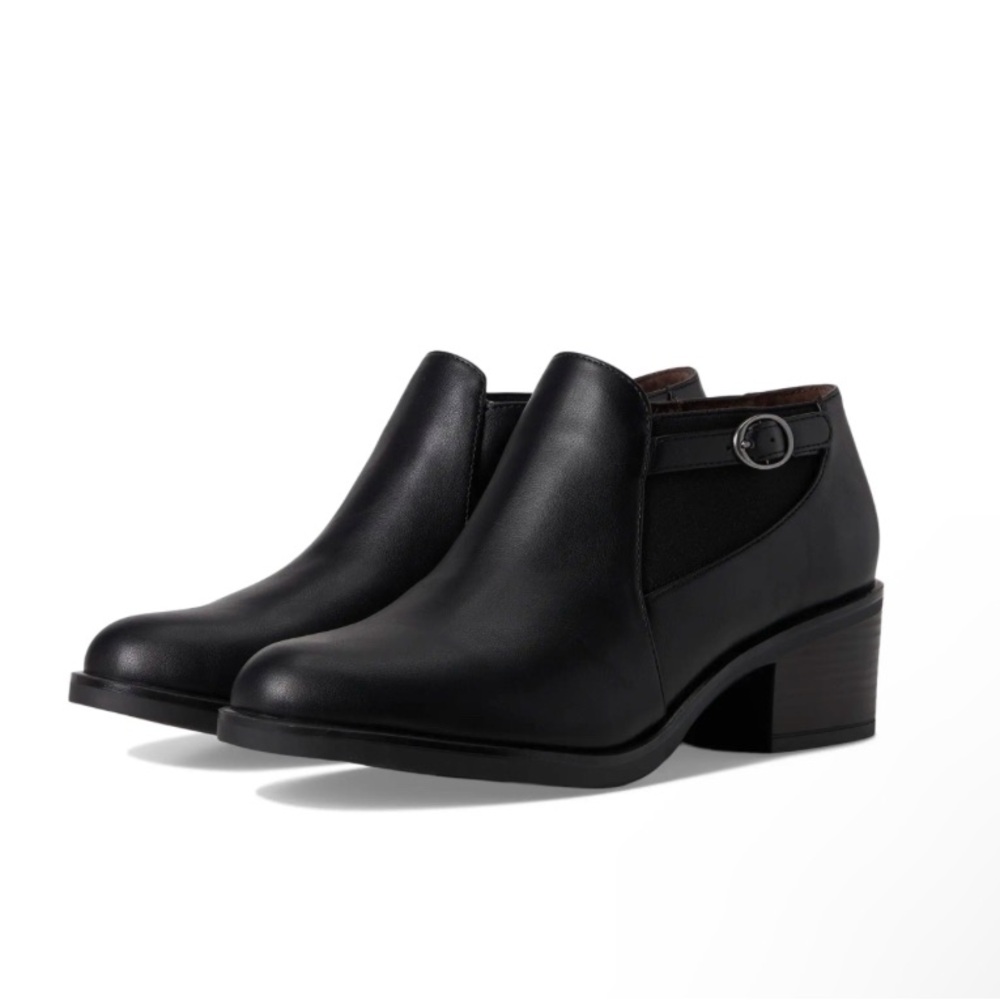 Black Leather Ankle Boots